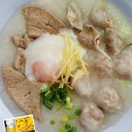 โจ๊กหมู เฮง เฮง (ข้าวขาหมู&ข้าวหมูแดงกรอบ) พระโขนง