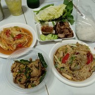 เมนูของร้าน ปณ.อีสานแซ่บ ส้มตำ อาหารอีสาน ตามสั่ง อาหารป่า ก๋วยเตี๋ยว