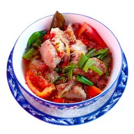 ข้าวแกงใบเฟิร์น เมี่ยงหมูมะนาว