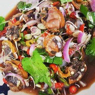 เมนูของร้าน ร้านสารพัดตำเมี่ยงปลาเผาไทนคร ศรีสงคราม