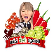 ส้มตำ ยำเบรคแตก , แซลมอนซาซิมิ By. เมย์เม่ สาขา1