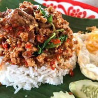 ร้านกรุงเก่ากระเพราถาด-เล้งแซ่บ (โรจนะประตู B)เปิดถึง 20.00 ค่ะ อยุธยา โรจนะประตู B