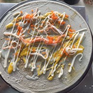 เมนูของร้าน ร้านเครปใส้แน่น ตลาดชุมชน