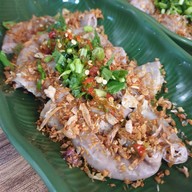 เมนูของร้าน ก๋วยเตี๋ยวหมูภูเขาไฟอุดมผล