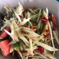 เมนูของร้าน ส้มตำป้าออ สระบุรี