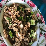 เมนูของร้าน ส้มตำป้าออ สระบุรี