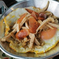 เมนูของร้าน โจ๊ก ต้มเลือดหมู (ผักจิงจูฉ่าย) ไ่ข่ระทะ ปากซอย สวนสยาม 1