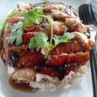 เมนูของร้าน ข้าวมันไก่อบท่าช้าง
