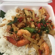เมนูของร้าน นายเป้กะเพราข้าวบึ้ม