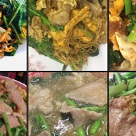 ราดหน้า ราดหน้ายอดผัก เฮียไก่ หมู่บ้านบัวทอง หมู่บ้านบัวทอง