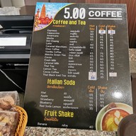 เมนู 5.00 Coffee
