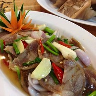 เมนูของร้าน เล้งเป็ดย่าง ข้างวัดป่าสาละวัน