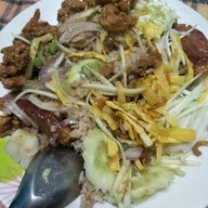 เมนูของร้าน ข้าวคลุกกะปิ ตลาดราชา