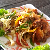 เมนูของร้าน Mee D ฟาร์มปูนิ่ม
