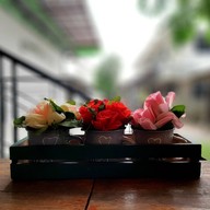 บรรยากาศ ร้านคำหอม กาแฟสด/ผักและผลไม้เพื่อสุขภาพ โรงพยาบาลสระบุรี