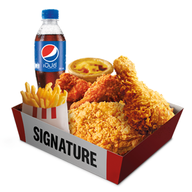 เมนูของร้าน KFC บิ๊กซีสายไหม