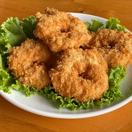 เมนูของร้าน เรือนไทยกุ้งเผา วัดเชิงเลน