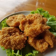 เมนูของร้าน เรือนไทยกุ้งเผา วัดเชิงเลน