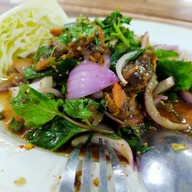 เมนูของร้าน ครัวจิ้มจุ่มแซ่บอีสาน ถนนสิรินทร