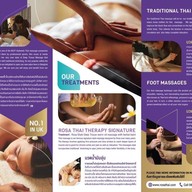 เมนู Rosa Thai Massage โรซ่าไทย มาสสาจ นวดเพื่อสุขภาพ การ์เด้นโฮม พหลโยธิน60