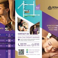 เมนู Rosa Thai Massage โรซ่าไทย มาสสาจ นวดเพื่อสุขภาพ การ์เด้นโฮม พหลโยธิน60