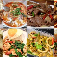 ข้าวกล่อง40บาท เต็นชมพู