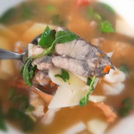 เมนูของร้าน ครัวเจ๊แมว ปากน้ำปราณ
