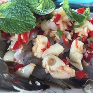 เมนูของร้าน น่านน้ำป่าสักปลาเผา