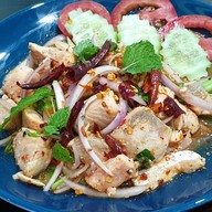 เมนูของร้าน อิ่มอร่อยเท็คโฮม แพรกษา