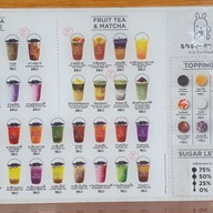 เมนู Kita Tea Stand สาขาเมืองภูเก็ต