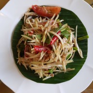 เมนูของร้าน เฮือนไม้ส้มตำ