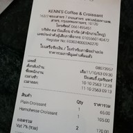 เมนู Kenn’s Coffee & Croissant นราธิวาสราชนครินทร์