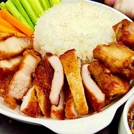 ข้าวหมูทอดอาหารตามสั่งครัวลุงปุ๊