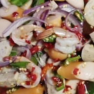 ครัว ครูนงค์ หมูทอดแจ่วปลาร้า (ส้มตำ) บางหัวเสือ