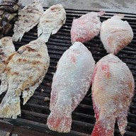 เมนูของร้าน ป้าแขก ปลาเผาผักสดน้ำจิ้มรสเด็ด