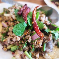เมนูของร้าน ลาบเป็ดชัยนาท
