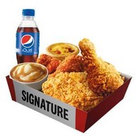 เมนูของร้าน KFC บิ๊กซีสายไหม