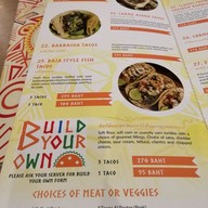 เมนู Sunrise Tacos เมกะ บางนา
