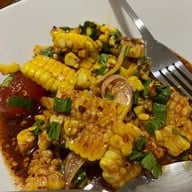 เมนูของร้าน ป้าใจดียำมะม่วงปูม้า