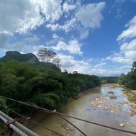 บรรยากาศ สะพานแขวนเขาพัง