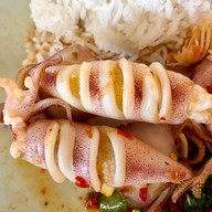 เมนูของร้าน เจ๊เพ็ญ อาหารตามสั่ง ปราณบุรี