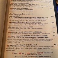 เมนู Blue Elephant Cooking School and Restaurant สาทรใต้