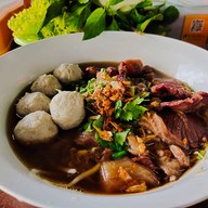 เมนูของร้าน ป้าอ๋อยก๋วยเตี๋ยวตุ๊กเนื้อหมูตุ่น หมู่บ้านไทยประเสริฐ (หลังตลาดออจิระ)