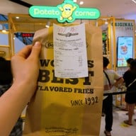 เมนูของร้าน Potato Corner เซ็นทรัลปิ่นเกล้า