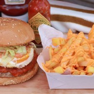 เบอร์เกอร์ American Kyoto Burger Homemade