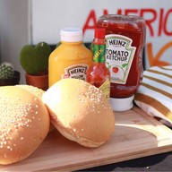 เบอร์เกอร์ American Kyoto Burger Homemade