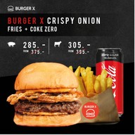 เมนูของร้าน Burger X Food Truck