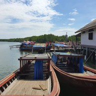 บรรยากาศ ท่าเรือบ้านพร้าว