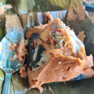 เมนูของร้าน เรือนไทยกุ้งเผา วัดเชิงเลน