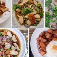 ครัว ครูนงค์ หมูทอดแจ่วปลาร้า (ส้มตำ) บางหัวเสือ